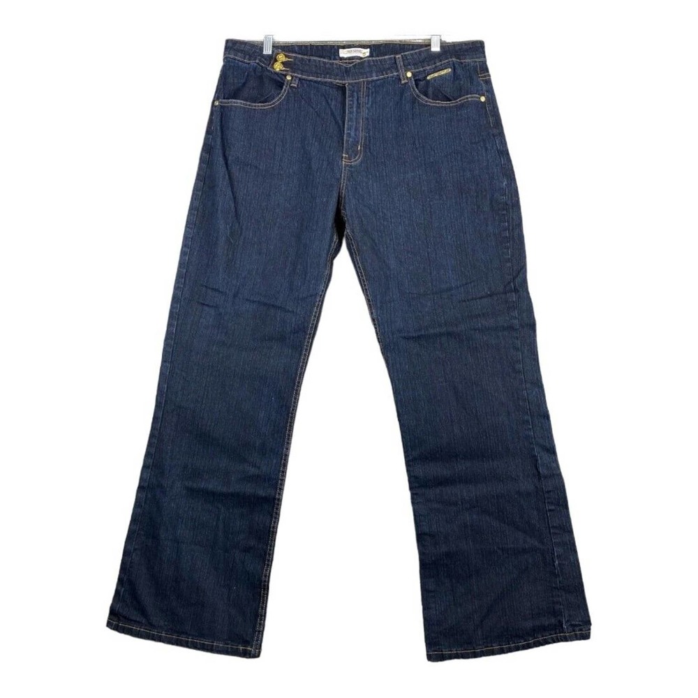 Old Skool Urban Wear, Dark Wash, High Rise, Flare Jeans, Women's Size 24 - Picture 2 of 8